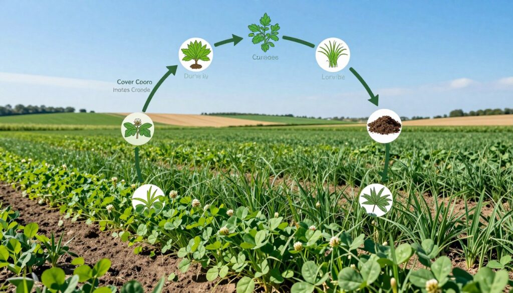 cover crop rotation strategies diagram