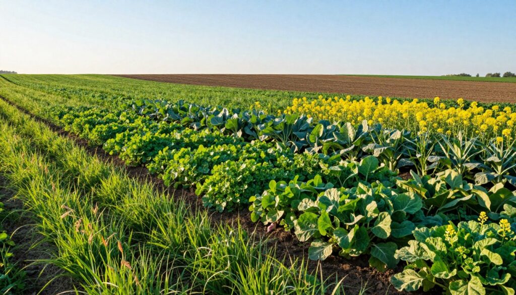 cover cropping types grasses legumes brassicas