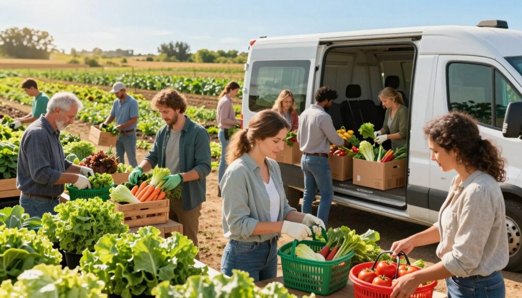 CSA farm distribution logistics local food movement