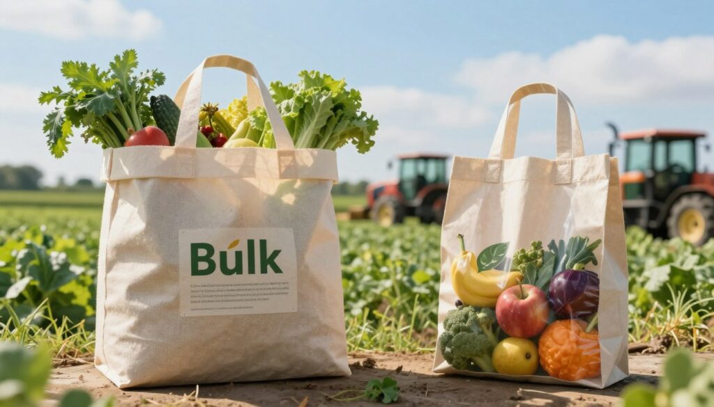 bulk vs retail sustainable packaging agriculture comparison