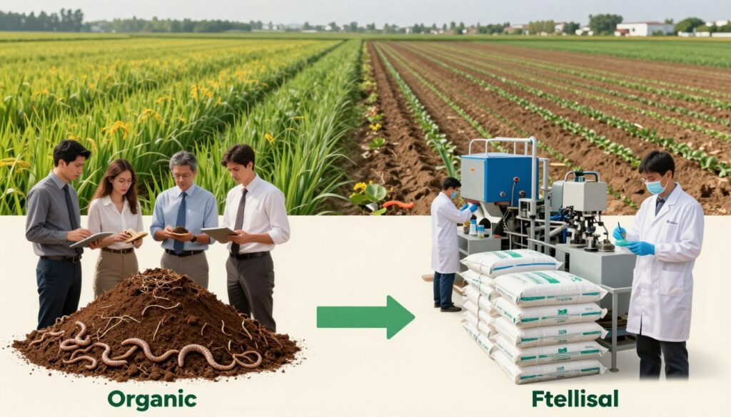 organic vs chemical fertilizer supply chain comparison