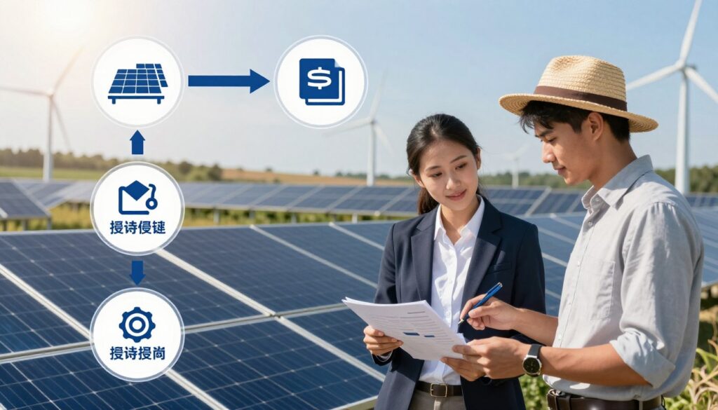 solar incentives utility partnership diagram