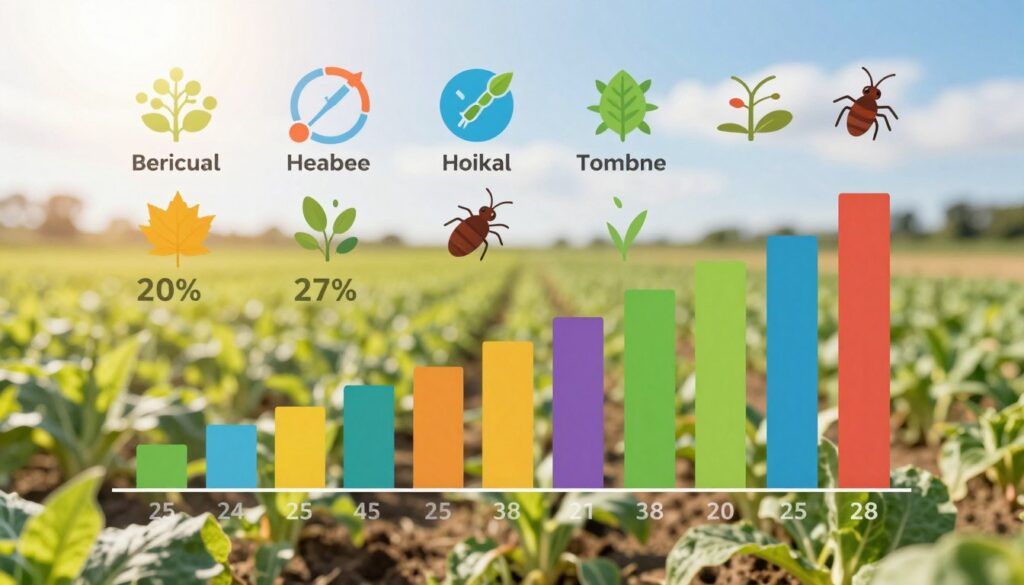sustainable cropping system yield data chart