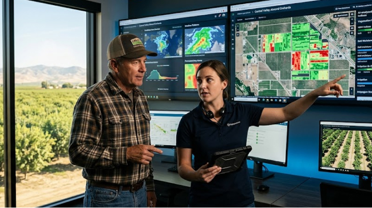 California Farmers Adopt AI Tools For Field-Level Crop Analysis