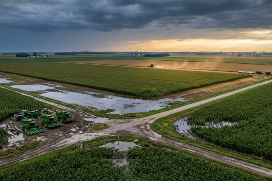 September Rain Is Slowing The Corn Belt Harvest After An Early Start