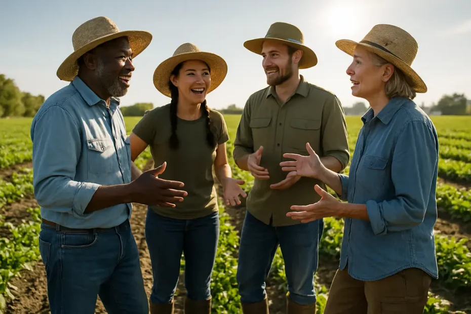 EPA Public Participation meeting with farmers reviewing crop protection documents