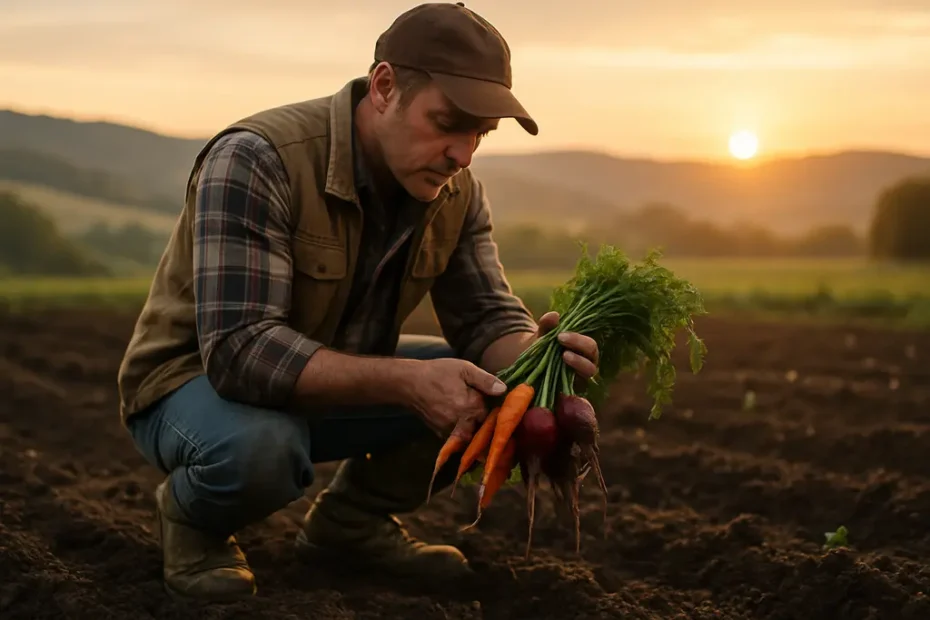 Central Appalachian farmers sorting produce for regional market delivery